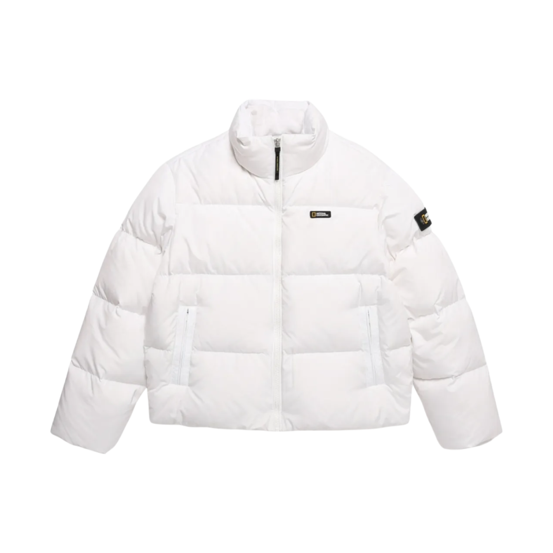 N244WDW910 (W) National Geographic Rayman Short Length Down Jumper Ivory