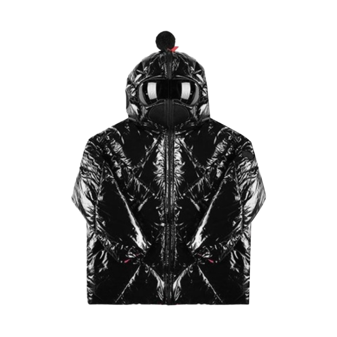 (키즈) AI 라이더스 고글 글로시 다운 자켓 블랙((Kids) AI Riders Goggle Glossy Down Jacket Black)