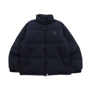BAPE One Point Loose Fit Down Jacket Navy Blue