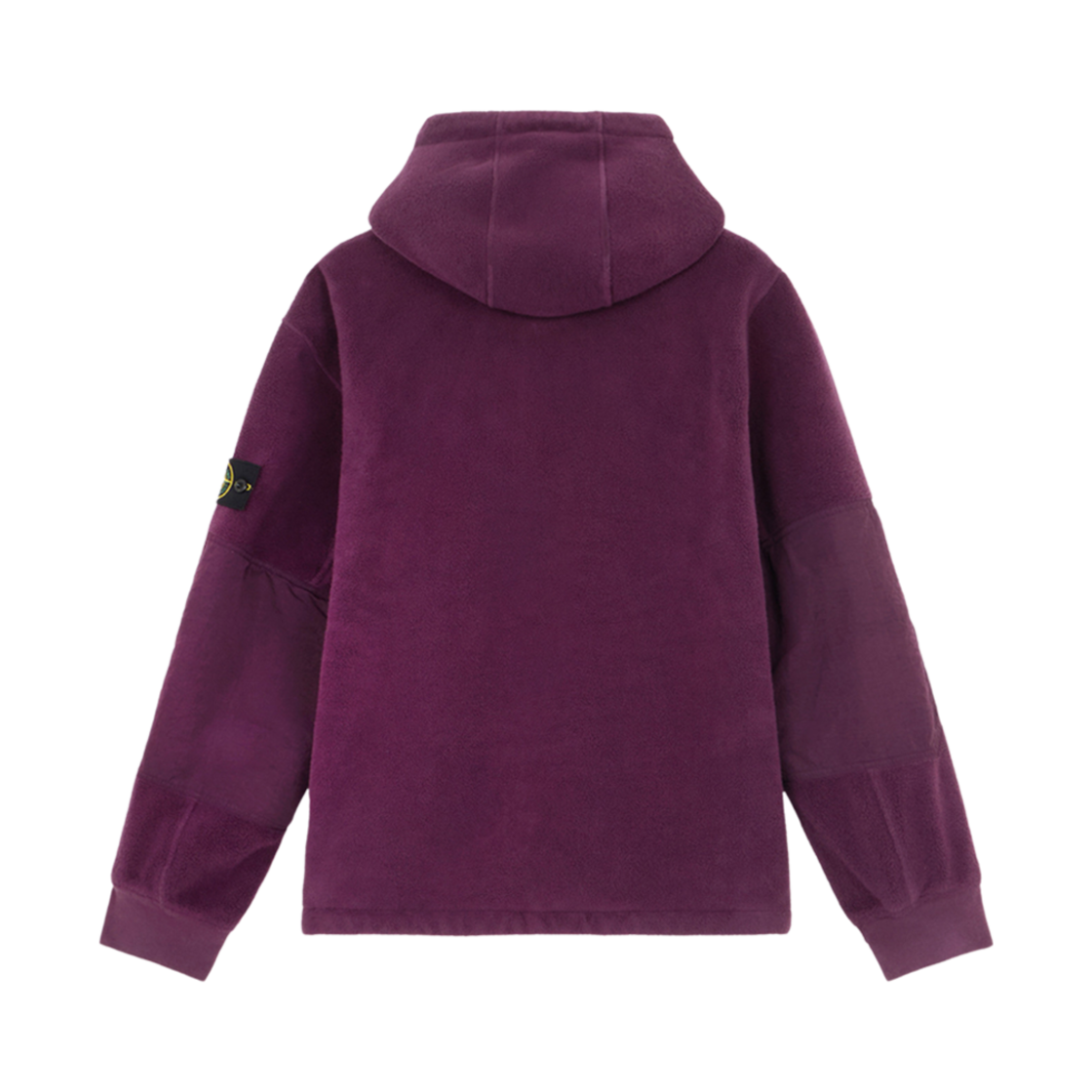스톤 아일랜드 42753 코튼 파일 위드 나일론 TC 후드 아노락 위드 안티 드롭 버건디 - 24FW(Stone Island 42753 Cotton Pile with Nylon TC Hooded Anorak with Anti Drop Burgundy - 24FW) - 2