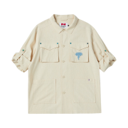 N ARCHIVE Hand Made Western Detail Linen Jacket Ivory