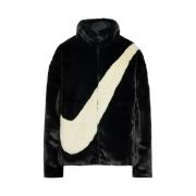 (W) Nike NSW Faux Fur Jacket Black - US/EU
