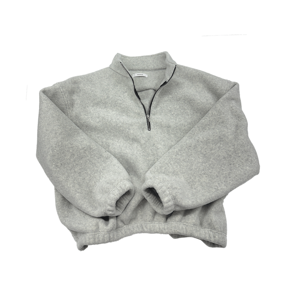 논노드 하프 집 플리스 클라우드 화이트(Nonnod Half zip fleece Cloud white)