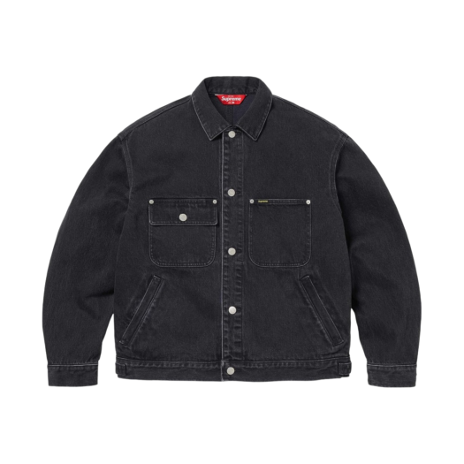 Supreme Denim Chore Trucker Jacket Black - 24SS