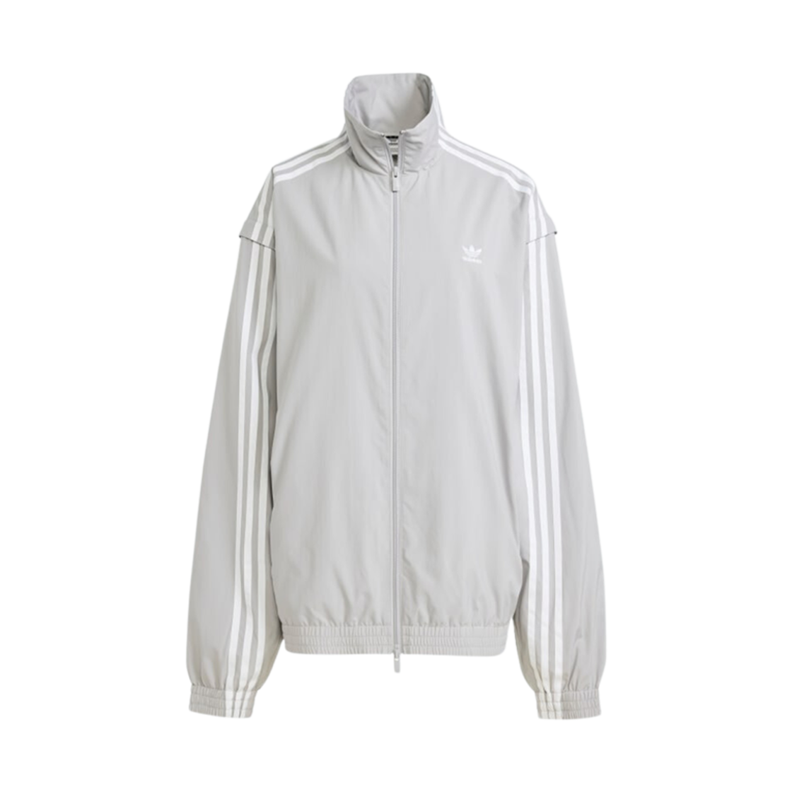 (W) 아디다스 아딜레늄 시즌 2 오버사이즈 집 트랙 탑 젠더 뉴트럴 그레이 투 - KR 사이즈((W) Adidas Adilenium Season 2 Oversized Zip Track Top Gender Neutral Grey Two - KR Sizing)