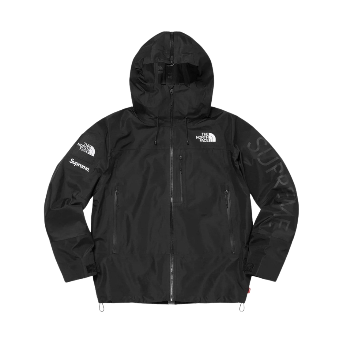 KM4AOTBSP55BK Supreme x The North Face Split Taped Seam Shell Jacket Black - 24SS