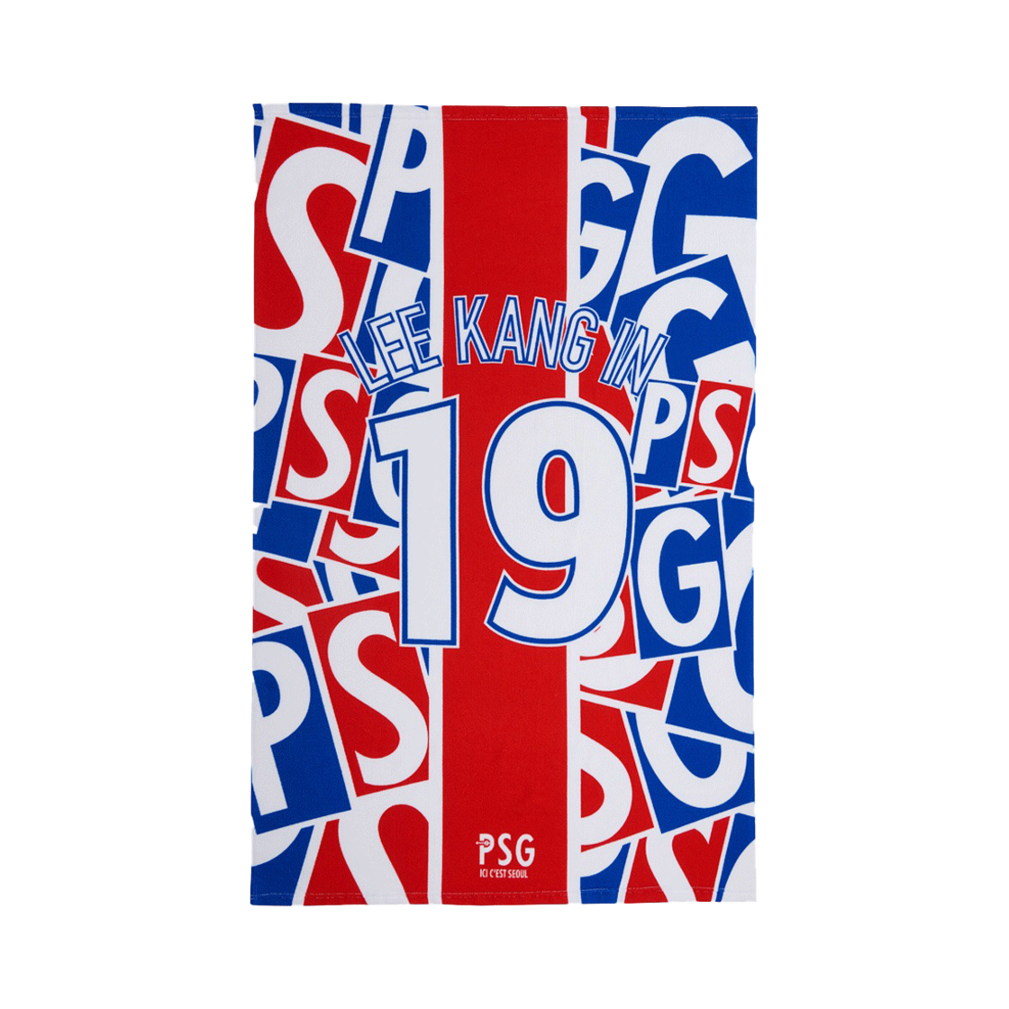 PSG230DAT011UBLFRE Over The Pitch P X PSG CLASSIC BEACH TOWEL 이강인