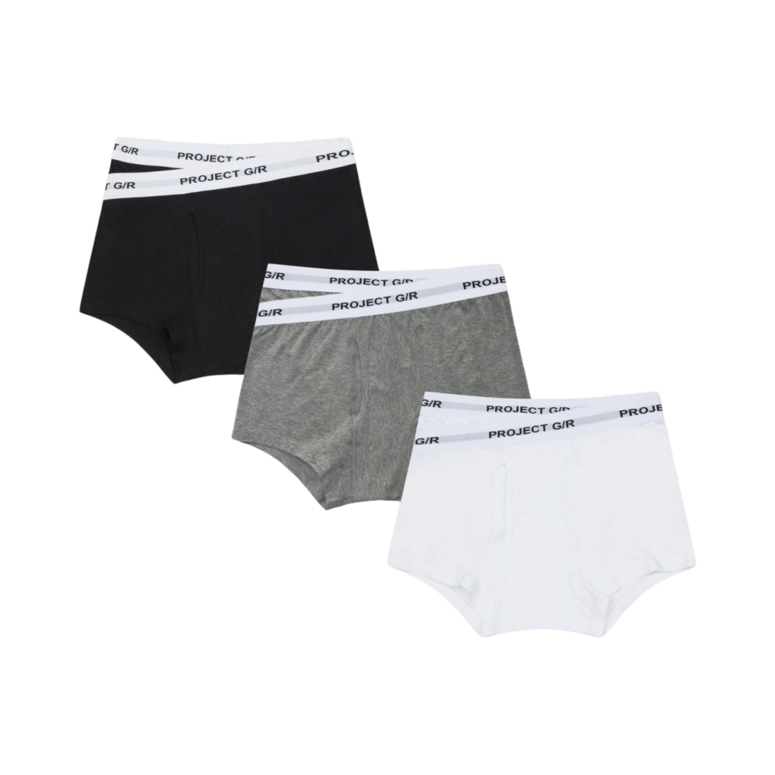 - Project G/R Double Band Underwear White Grey Black (3 Pack)
