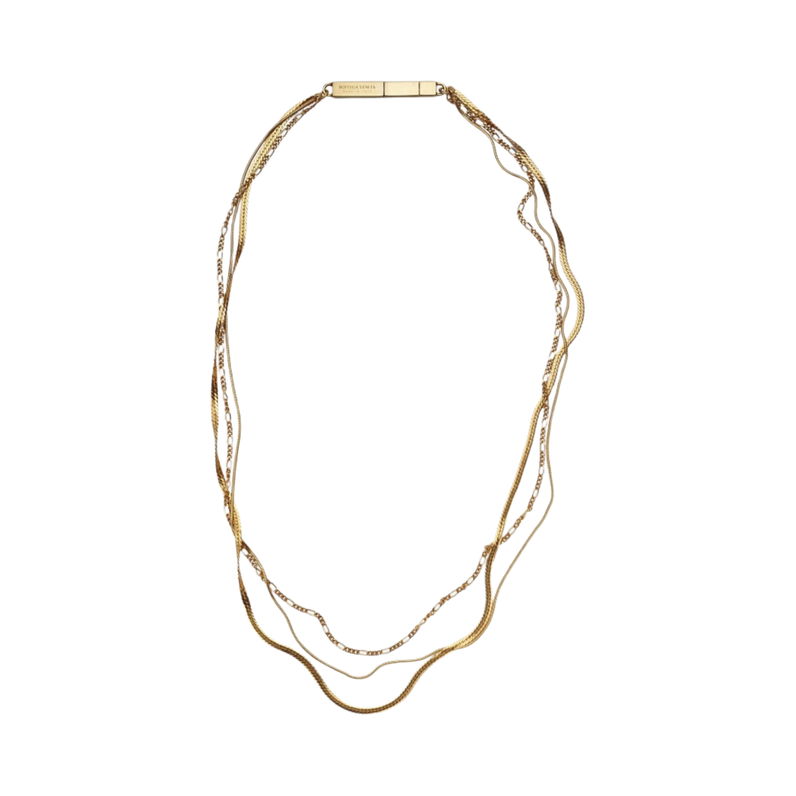 보테가 베네타 체인 네클리스 옐로우 골드(Bottega Veneta Chains Necklace Yellow Gold) - 1