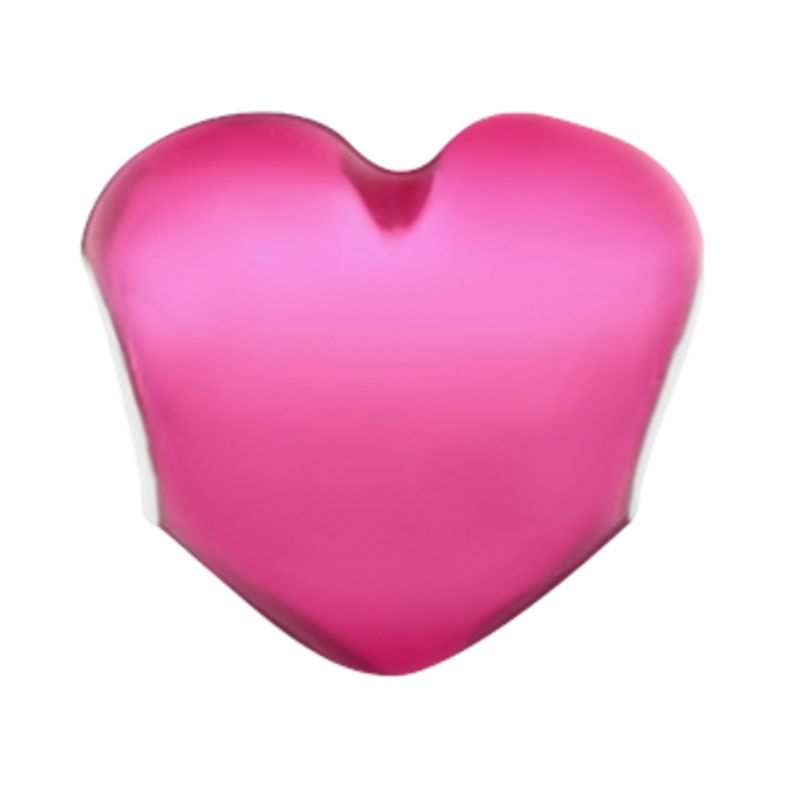 (W) 판도라 메탈릭 하트 참 핑크((W) Pandora Metallic Heart Charm Pink) - 1