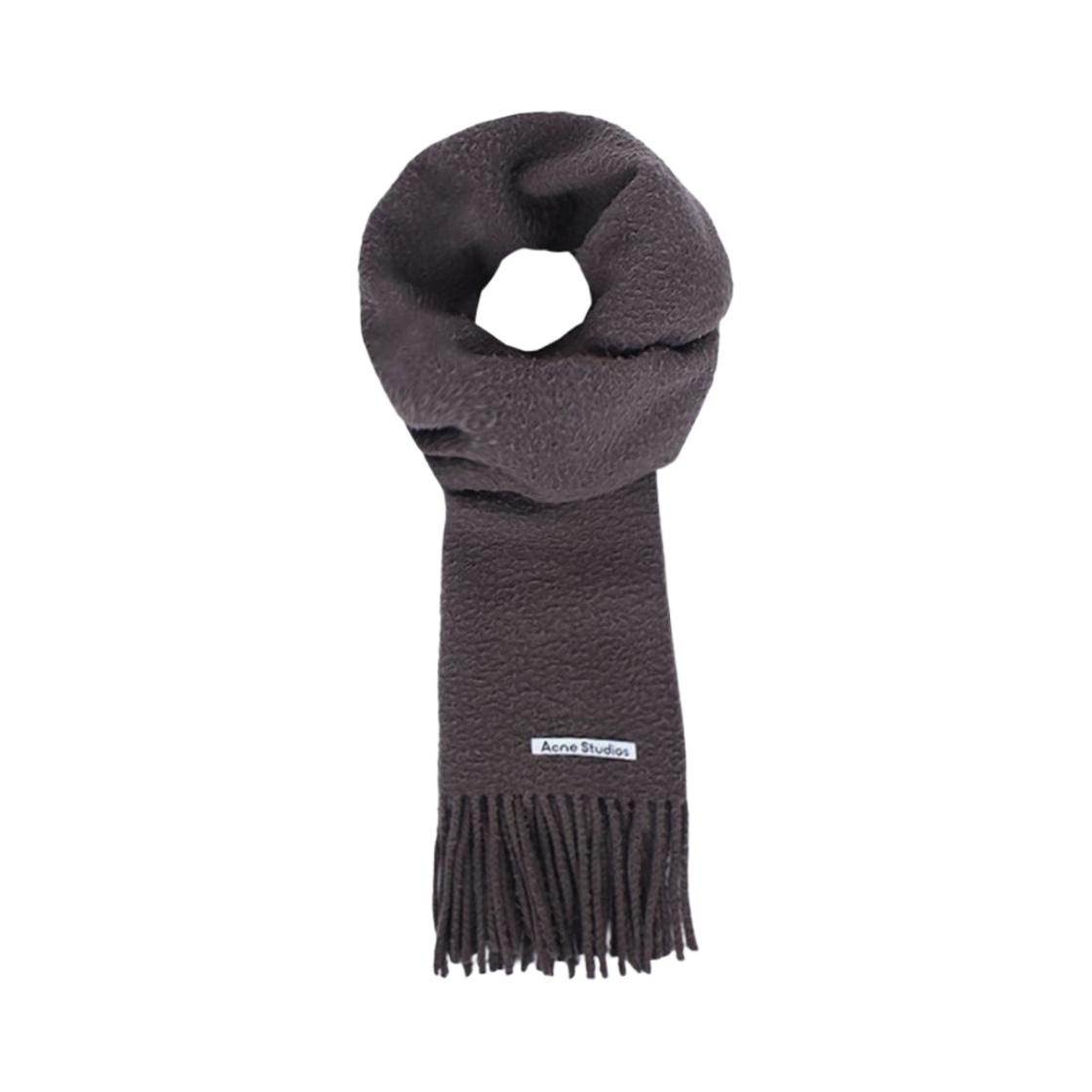 CA0283-AA5 Acne Studios Vargo Boiled Wool Muffler Taupe Grey