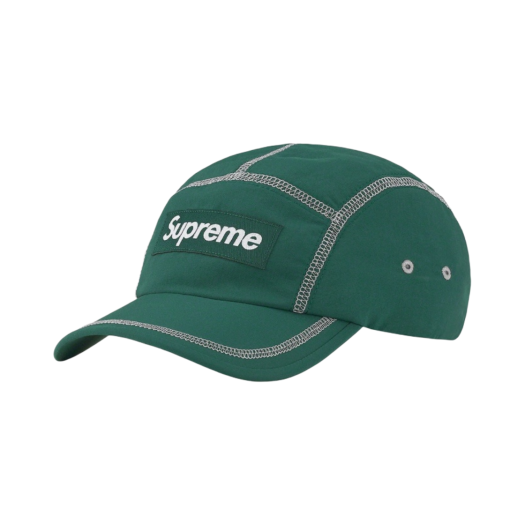 Supreme Reflective Stitch Camp Cap Dark Green - 23SS