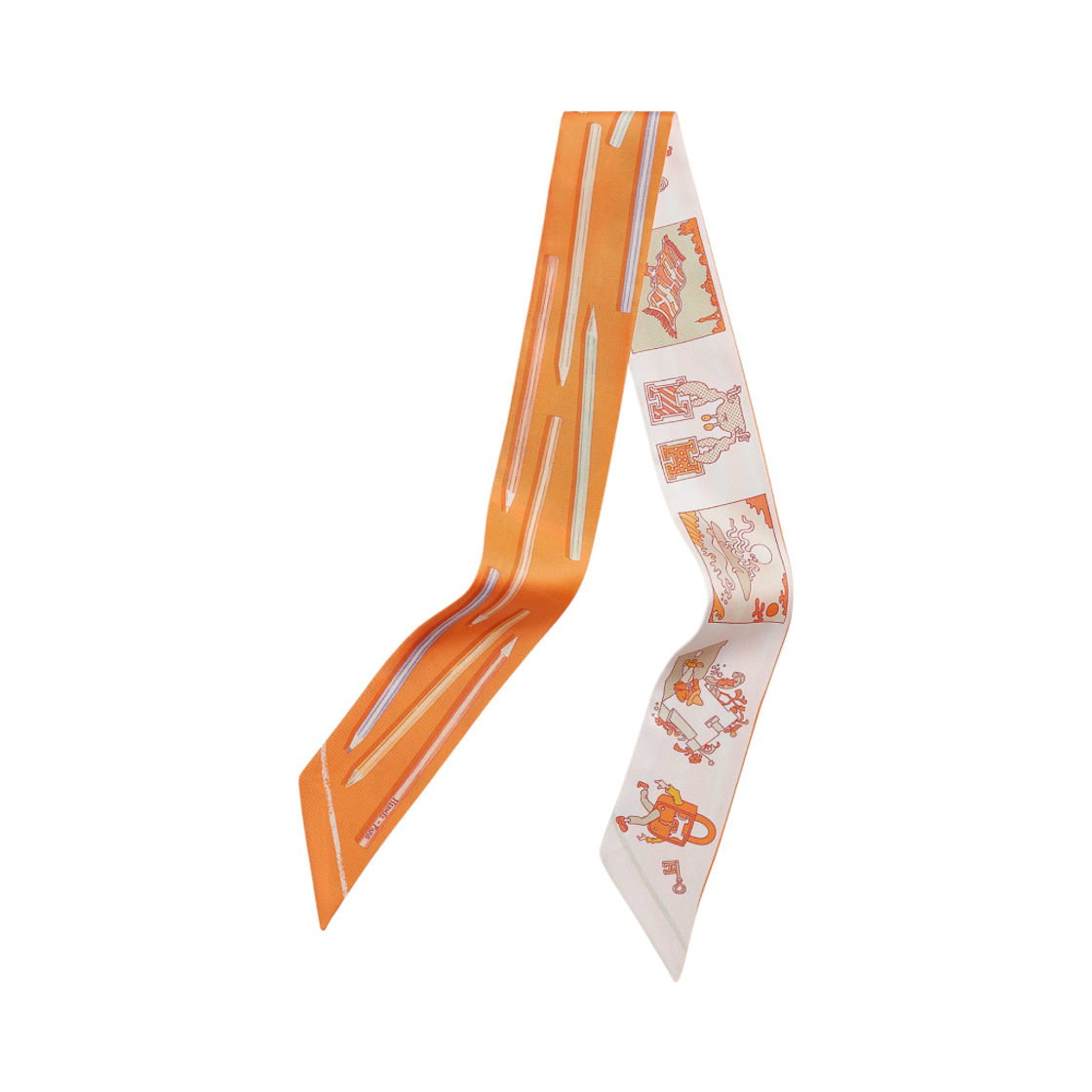 (W) 에르메스 아 보스 크레용 에 까레 리브레 트윌리 만다린 베르 아망드((W) Hermes A Vos Crayons et Carre Libre Twilly Mandarine Vert Amande)