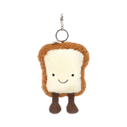 Jellycat Amuseable Toast Bag Charm Brown