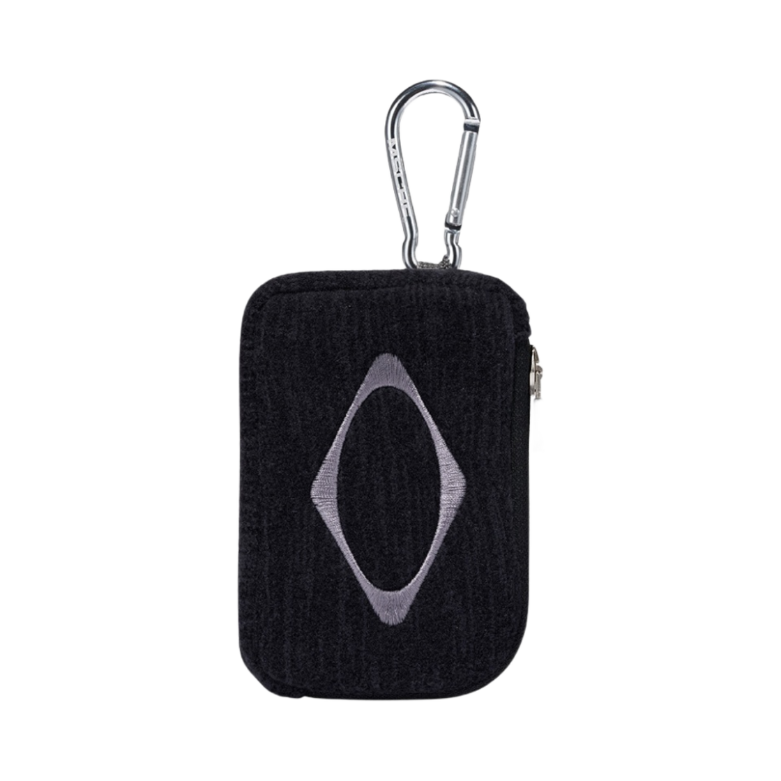 미스치프 롬버스 카라비너 미니 파우치 차콜(Mischief Rhombus Carabiner Mini Pouch Charcoal)