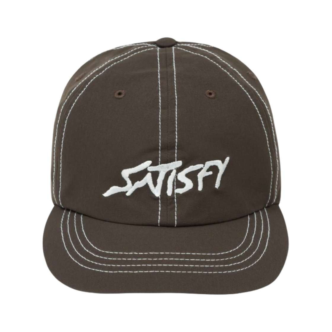 새티스파이 피스쉘 러닝 캡 브라운(Satisfy Peaceshell Running Cap Brown)