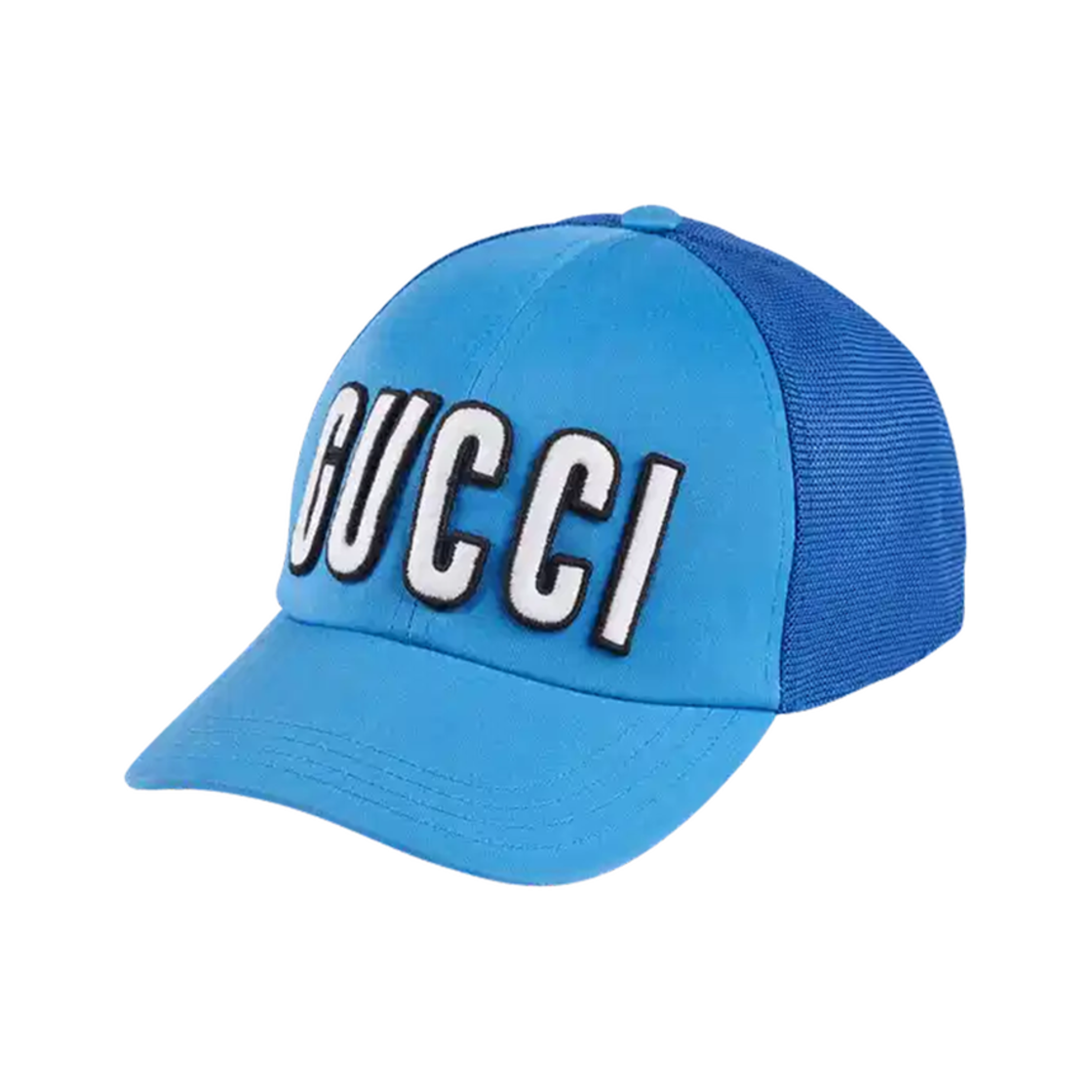 구찌 패치 베이스볼 햇 블루