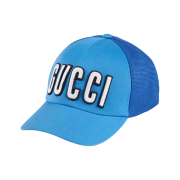Gucci Baseball Hat with Patch Blue