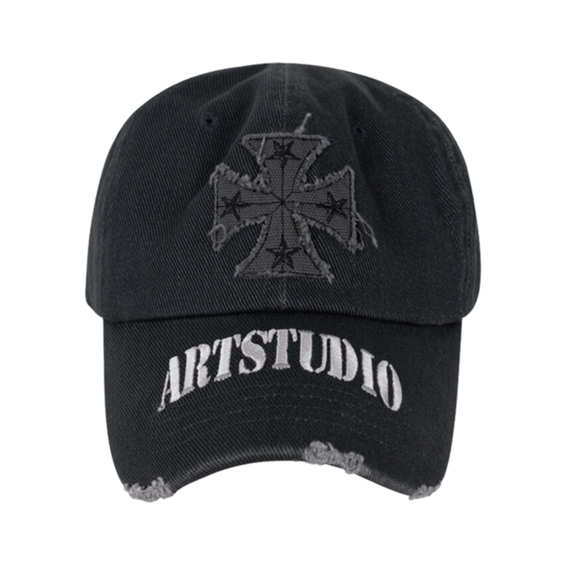 이티씨이 크로스 디스트로이드 캡 블랙(ETCE Cross Destroyed Cap Black)