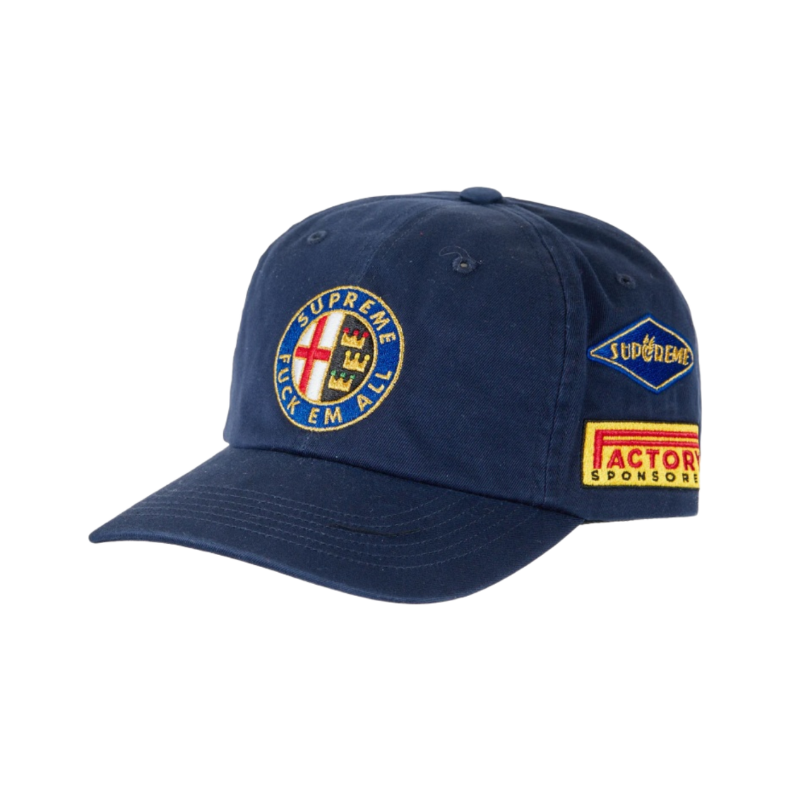 - Supreme Racing 6-Panel Navy - 23SS