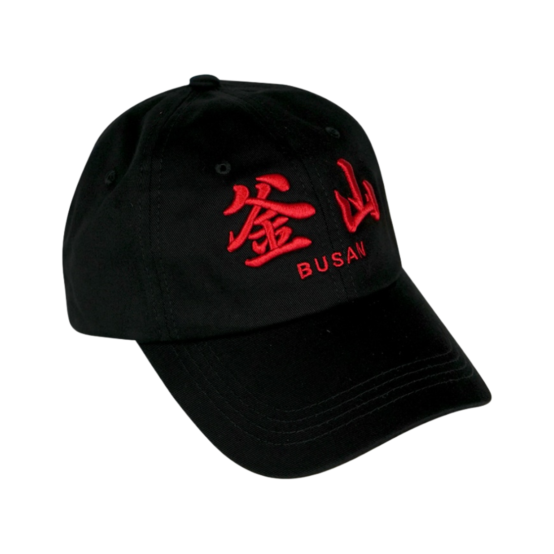 다크룸 스튜디오 부산 레드 로고 캡(Darkr8m Studio Busan Red Logo Cap)