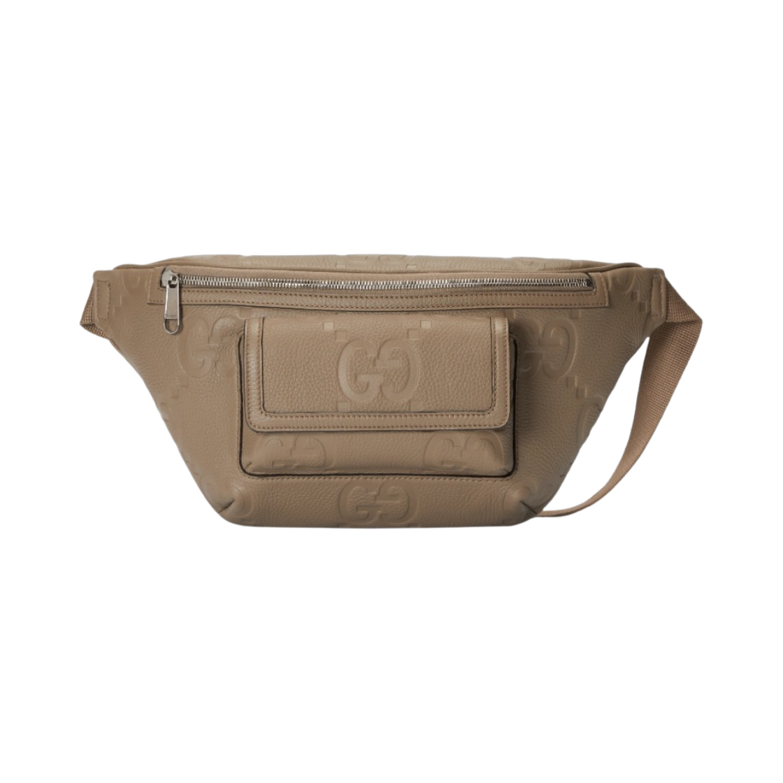 구찌 점보 GG 벨트백 토프 레더(Gucci Jumbo GG Belt Bag Taupe Leather) - 1