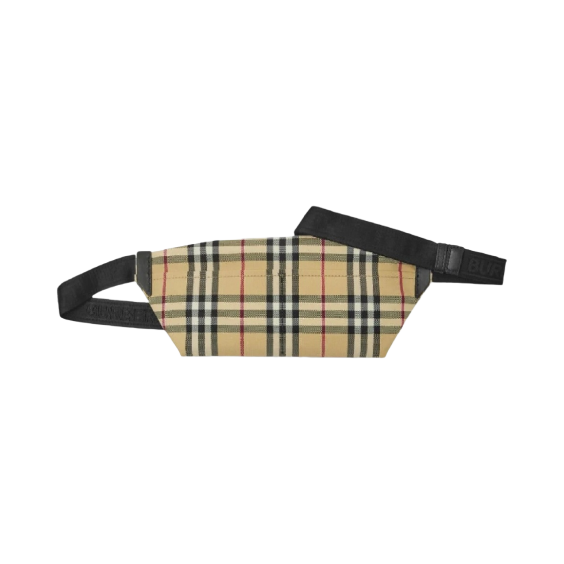 8084112 Burberry Check Nylon Belt Bag Archive Beige