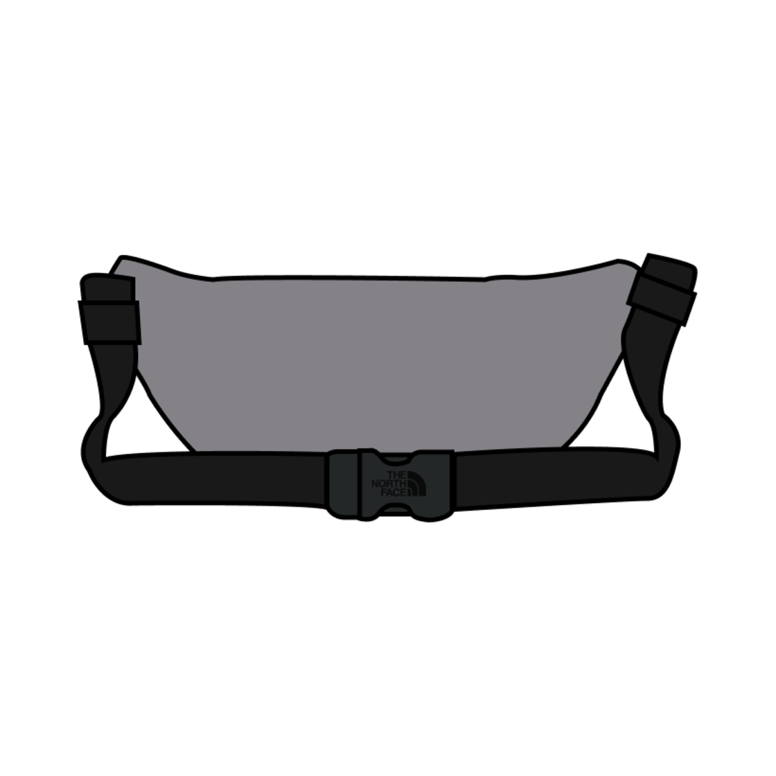 노스페이스 스탠다드 힙 색 그레이(The North Face Standard Hip Sack Gray) - 2