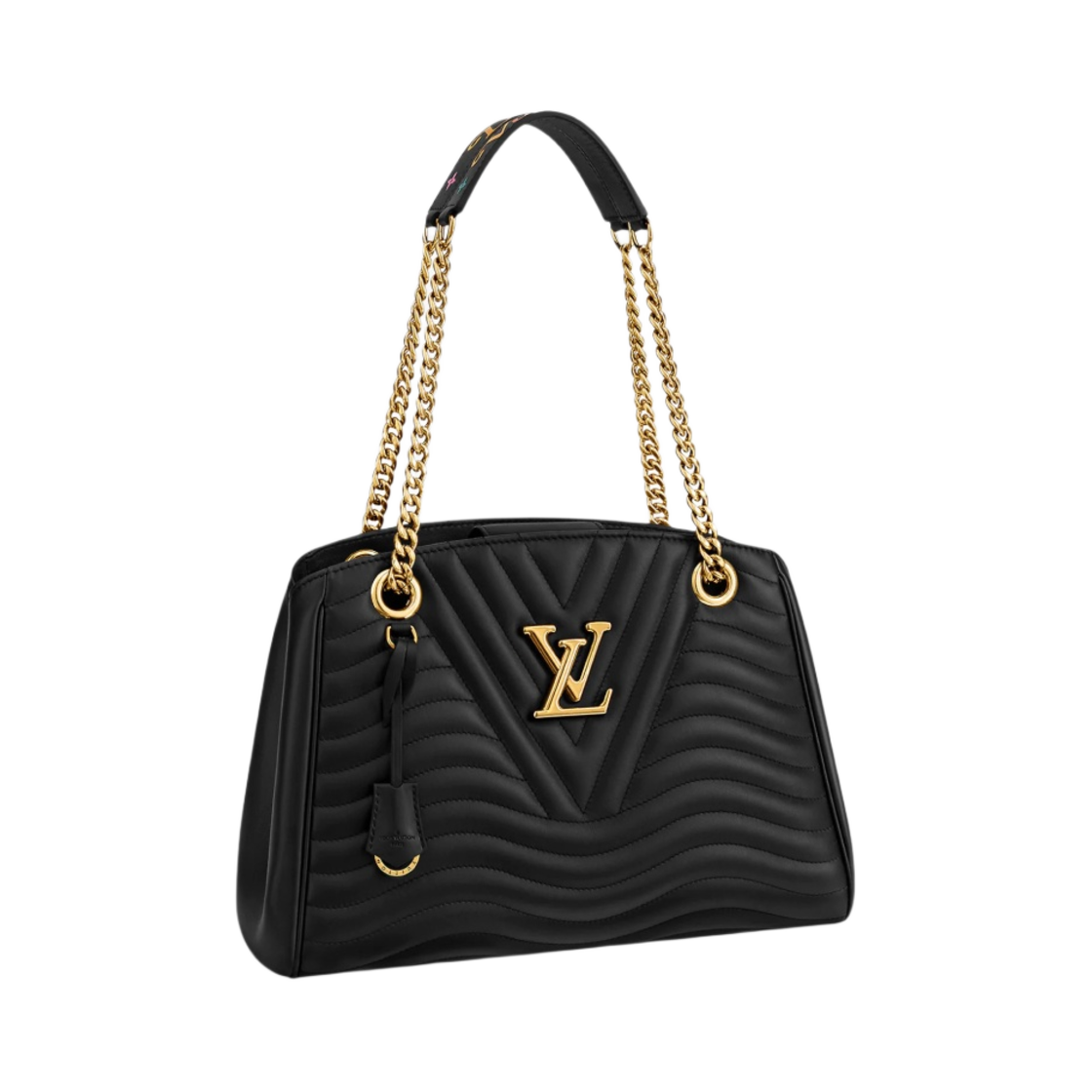 M51496 Louis Vuitton New Wave Chain Tote Bag Deep Black - 대표 이미지 #1