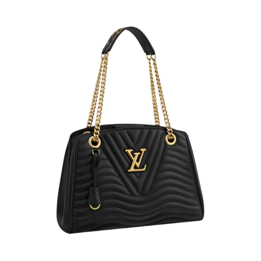 Louis Vuitton New Wave Chain Tote Bag Deep Black