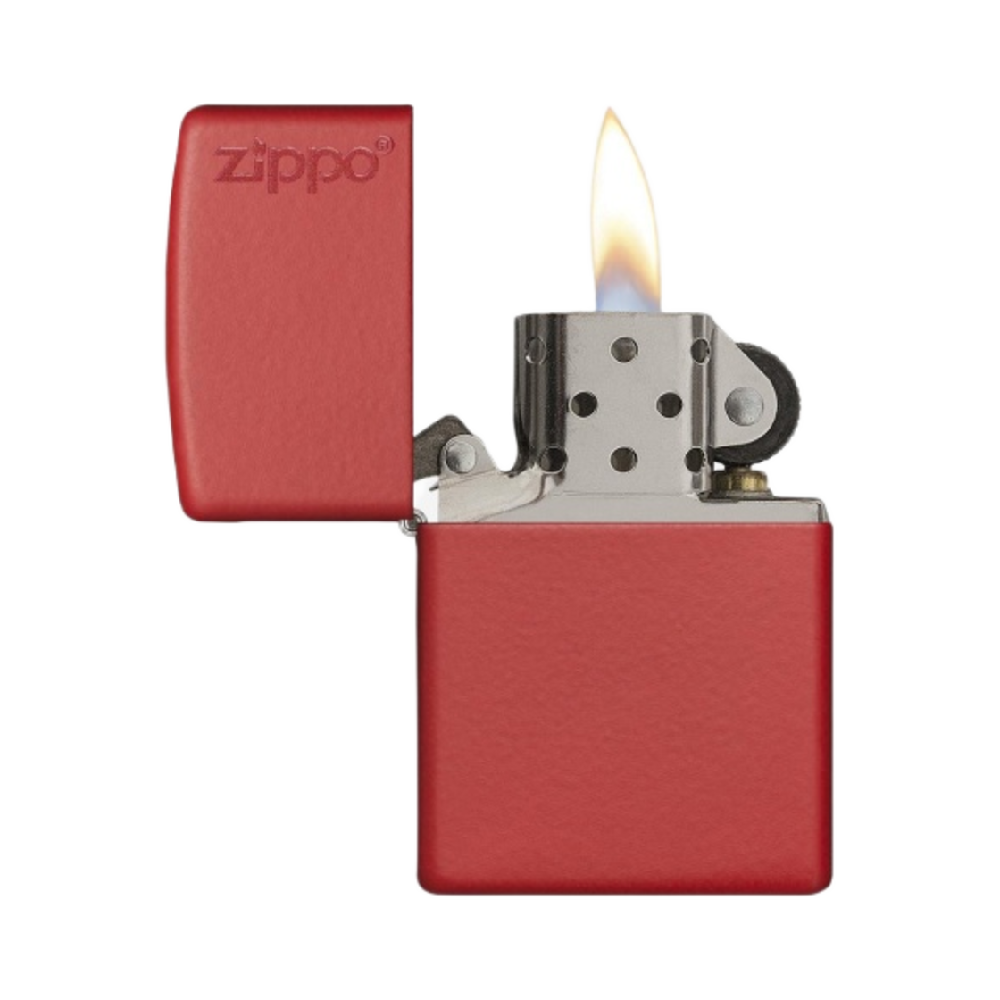 지포 클래식 매트 로고 라이터 레드(Zippo Classic Matte Logo Zippo Lighter Red) - 3
