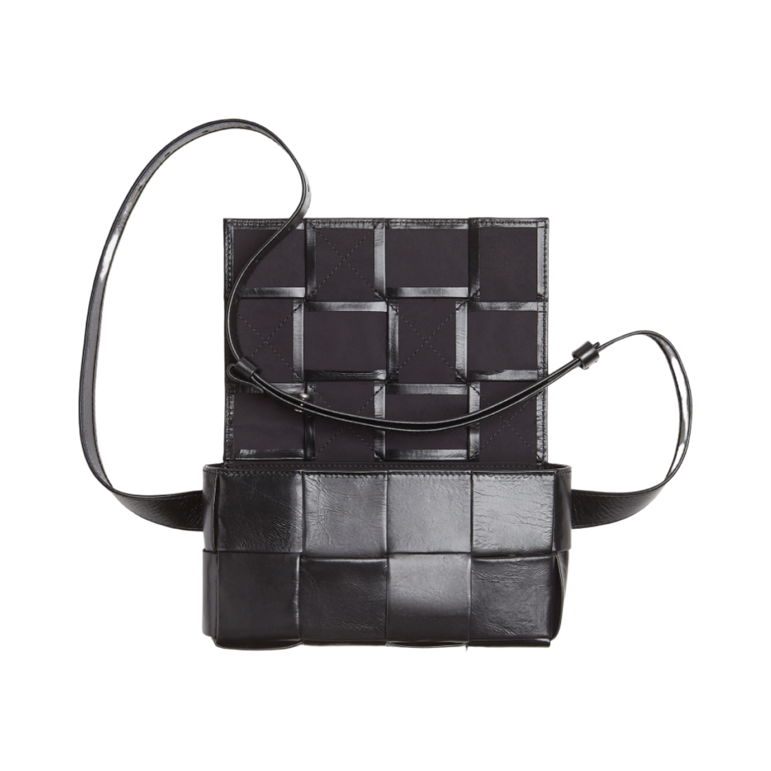 보테가 베네타 미니 카프스킨 레더 벨트 카세트백 블랙(Bottega Veneta Mini Calfskin Leather Belt Cassette Black) - 2