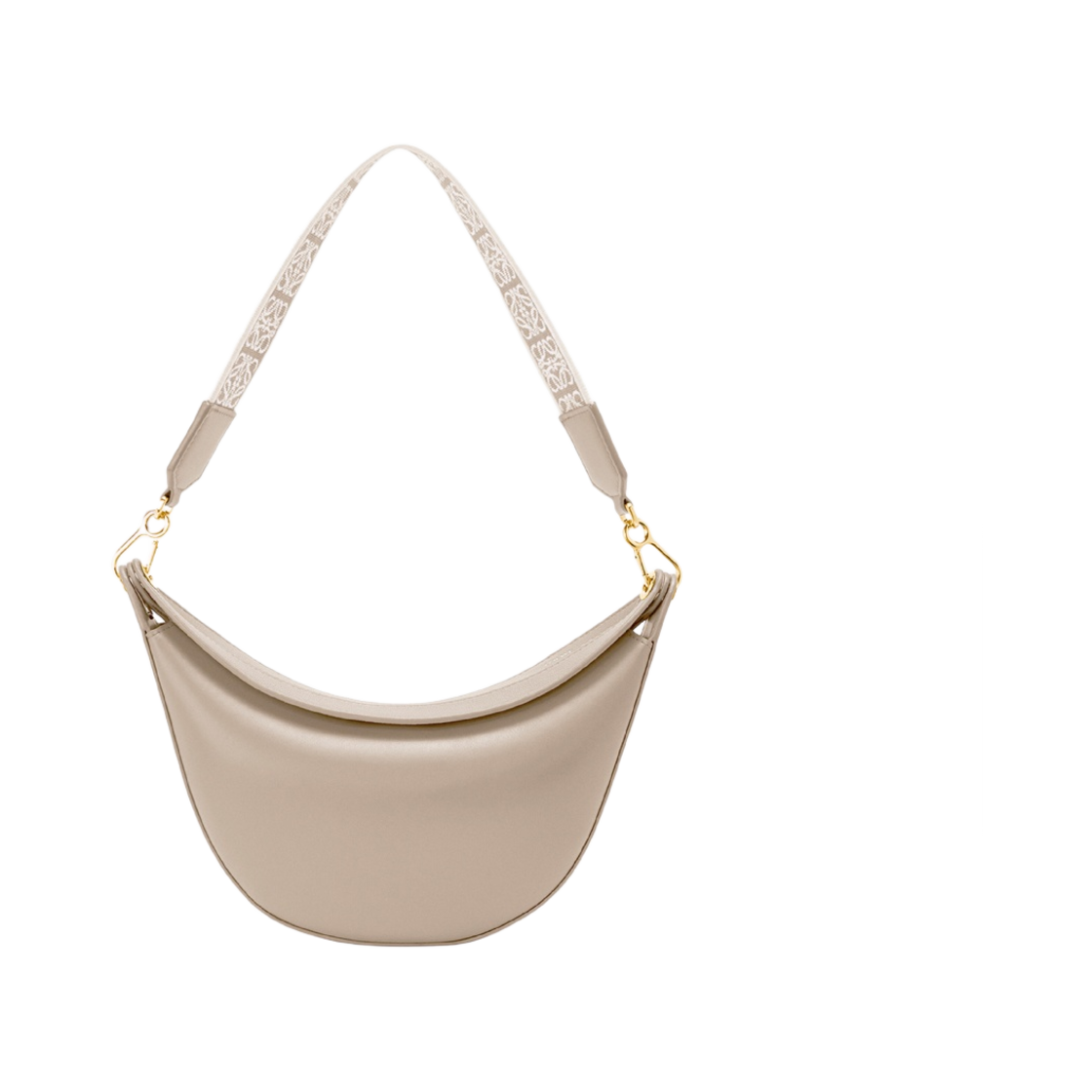 로에베 스몰 루나백 사틴 카프스킨 앤 자카드 라이트 오트(Loewe Small Luna Bag in Satin Calfskin and Jacquard Light Oat) - 1