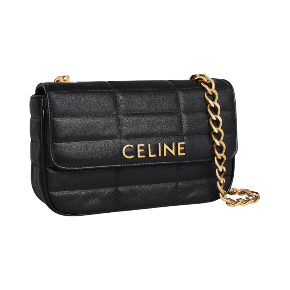 셀린느 체인 숄더백 마틀라세 모노크롬 퀼티드 카프스킨 블랙(Celine Chain Shoulder Bag Matelasse Monochrome in Quilted Calfskin Black) - 2