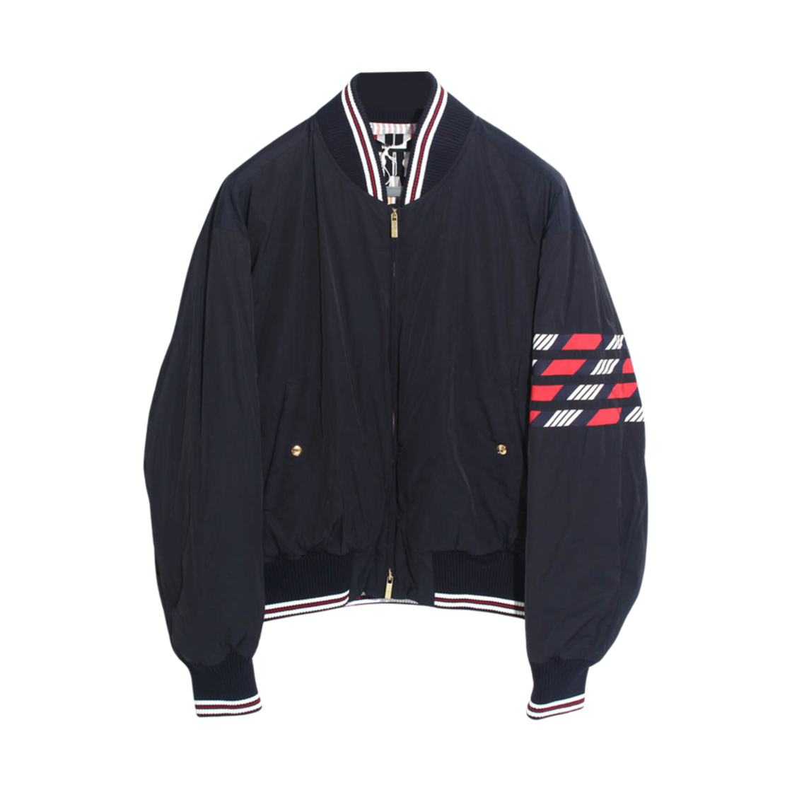 MJD103Y-07259-415 Thom Browne Stripe 4-Bar Jacket Navy