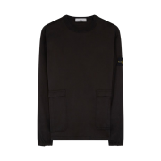 Stone Island 10619 Stretch Cotton Twill Overshirt Black - 21SS