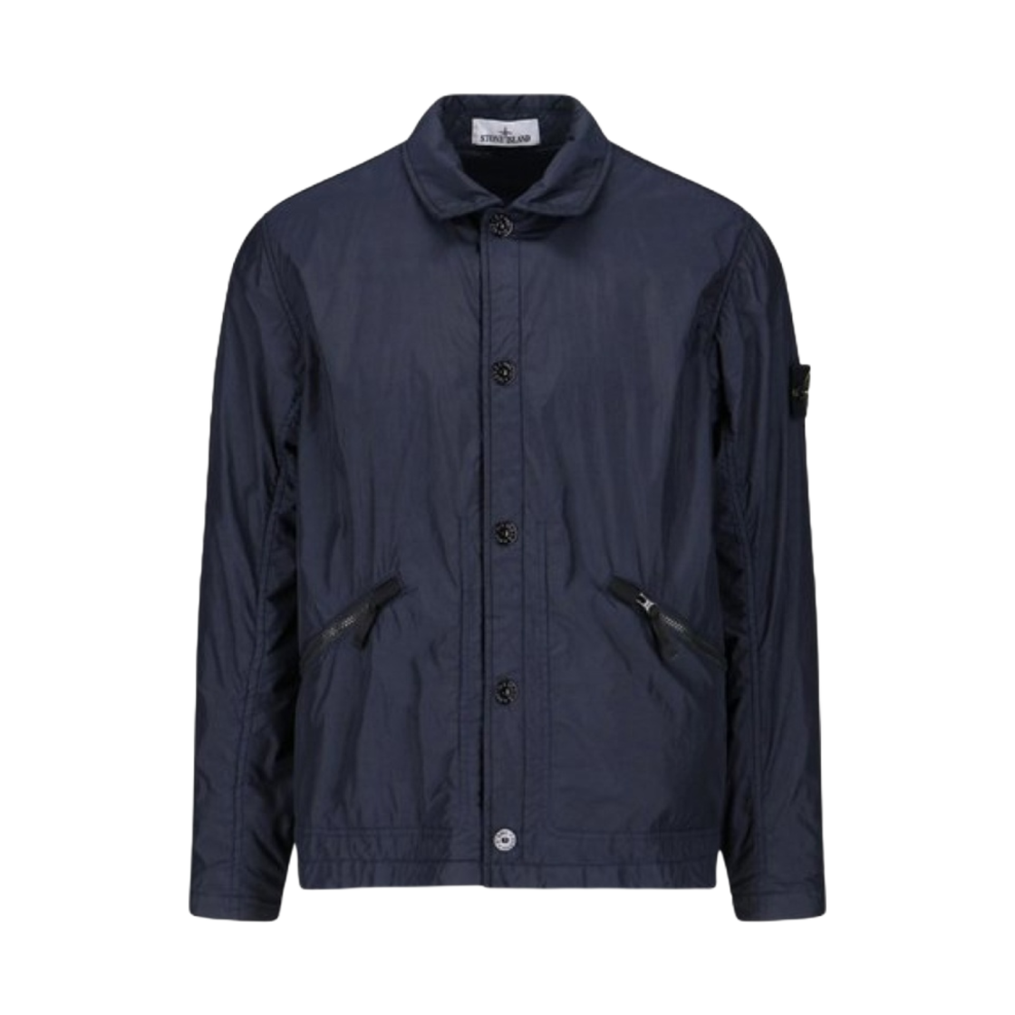 스톤 아일랜드 가먼트 다이 크링클랩스 폴라텍 나일론 셔츠 자켓 네이비 블루 - 23SS(Stone Island 42522 Garment Dyed Crinkle Reps Polartec Nylon Shirts Jacket Navy Blue - 23SS) - 1