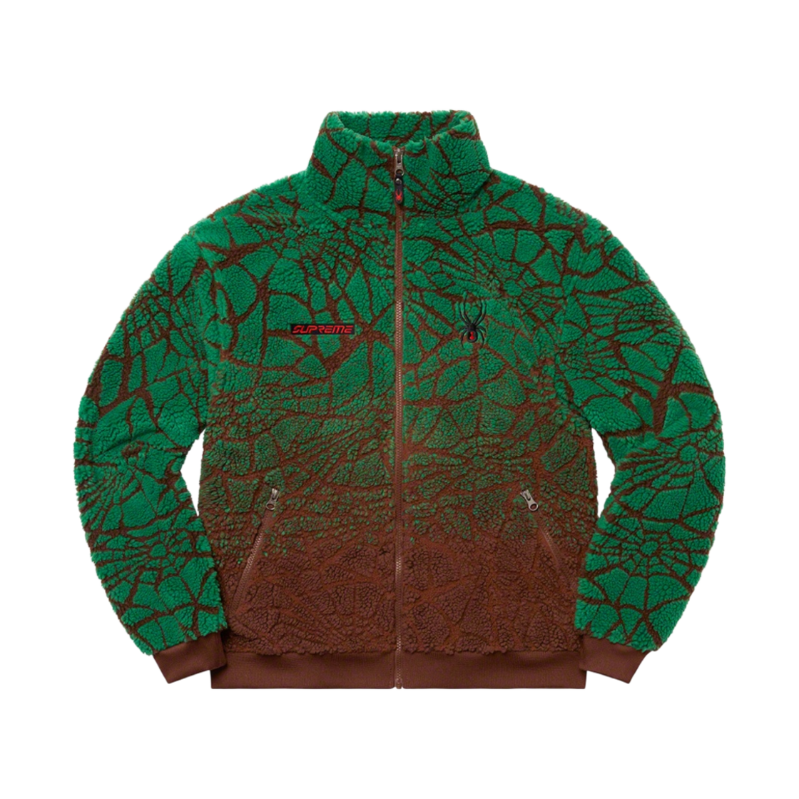 슈프림 x 스파이더 웹 폴라 플리스 자켓 브라운 - 22FW(Supreme x Spyder Web Polar Fleece Jacket Brown - 22FW)