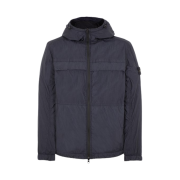 Stone Island 40922 Garment Dyed Crinkle Reps R-Ny Hooded Jacket Blue - 24SS