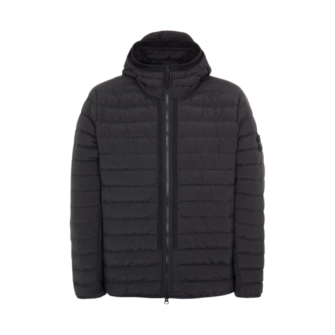 751542725-V0029 Stone Island 42725 O-Cotton/R-Nylon Tela Hooded Blouson Black - 21FW