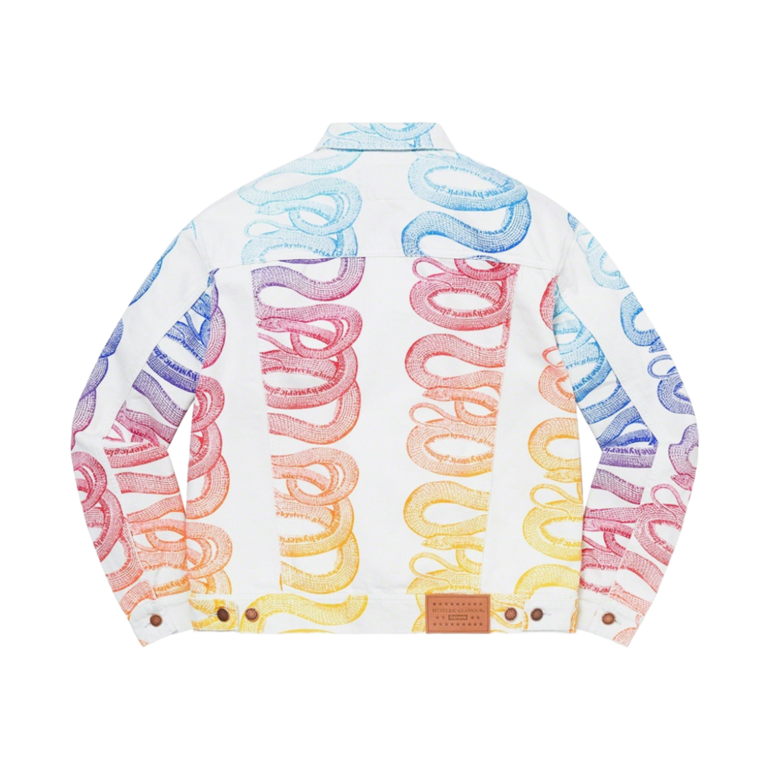슈프림 x 히스테릭 글래머 스네이크 데님 트러커 자켓 화이트 - 21SS(Supreme x Hysteric Glamour Snake Denim Trucker Jacket White - 21SS) - 2