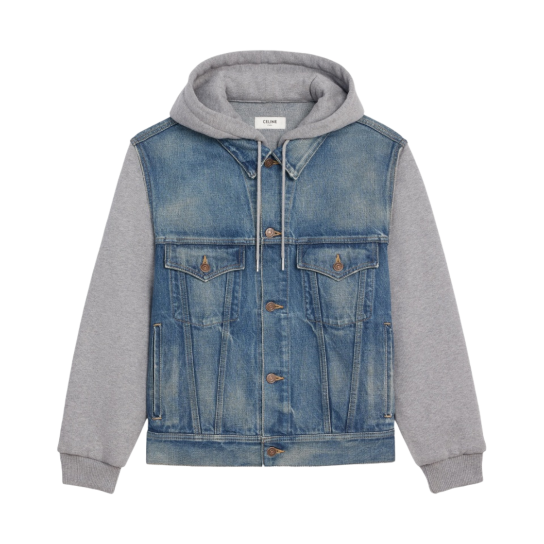 (W) 셀린느 데님 트러커 자켓 유니온 워시((W) Celine Trucker Jacket in Denim Union Wash) - 1