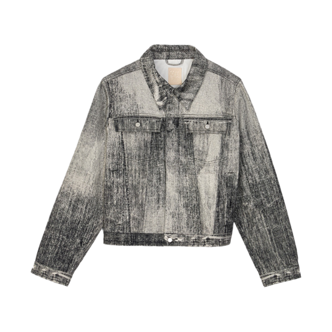 AU00021-001 CAMPER LAB Paint Denim Jacket Faded Black