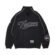 BDNS x LG TWINS Dugout Jacket Black