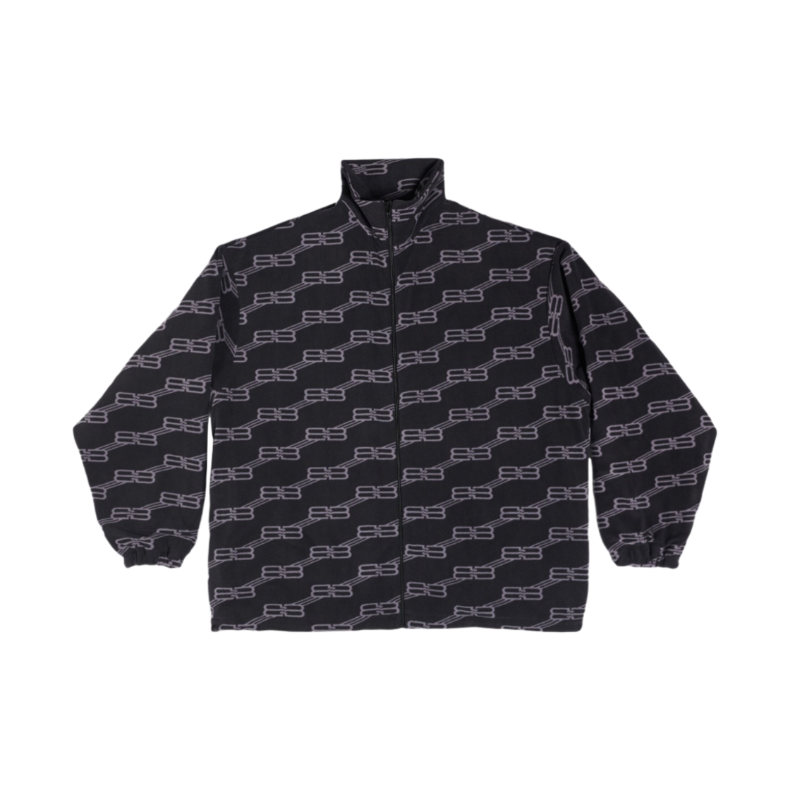 발렌시아가 BB 모노그램 집업 자켓 블랙(Balenciaga BB Monogram Zip-Up Jacket Black) - 1