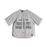 Kapital Cotton Wool Great Kountry Baseball Shirt Country Dreamcatch Remake Light Gray