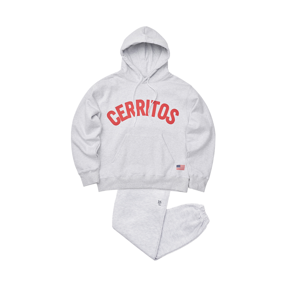 CRBTM1244U0_MG Hotel Cerritos Cerritos Hoody Set-Up MelangeGray