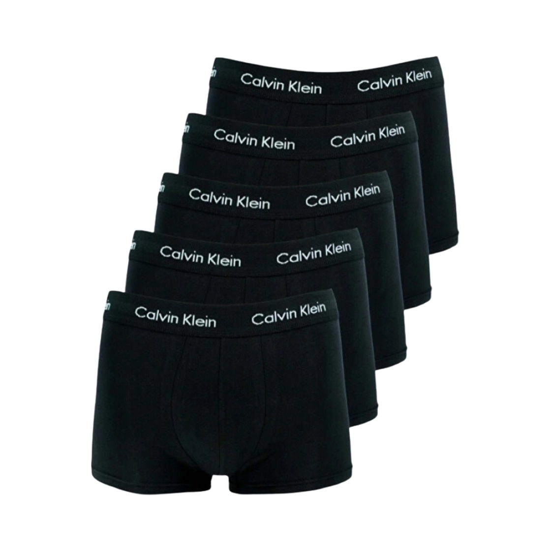 NB2734AXWB Calvin Klein Cotton Stretch 5-pack Low Rise Trunk Black