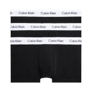 Calvin Klein Cotton Stretch 3-pack Low Rise Trunk Black