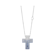 Damiani Belle Epoque Diamonds Sapphires Necklace White Gold